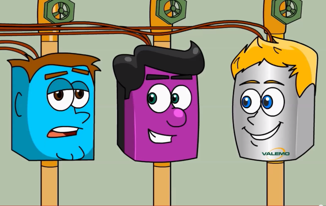 Talking zone valve characters